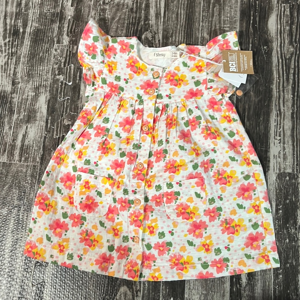 Sfera Cotton Baby Girl Dress